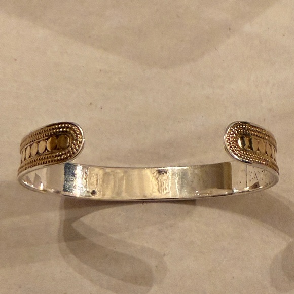 Anna Beck Sterling Silver and Gold Plated Cuff Bracelet